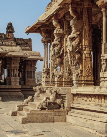 stone temple at Hampi